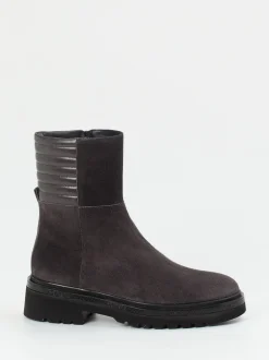 Homers – Ankle Boots aus Veloursleder Anthrazit