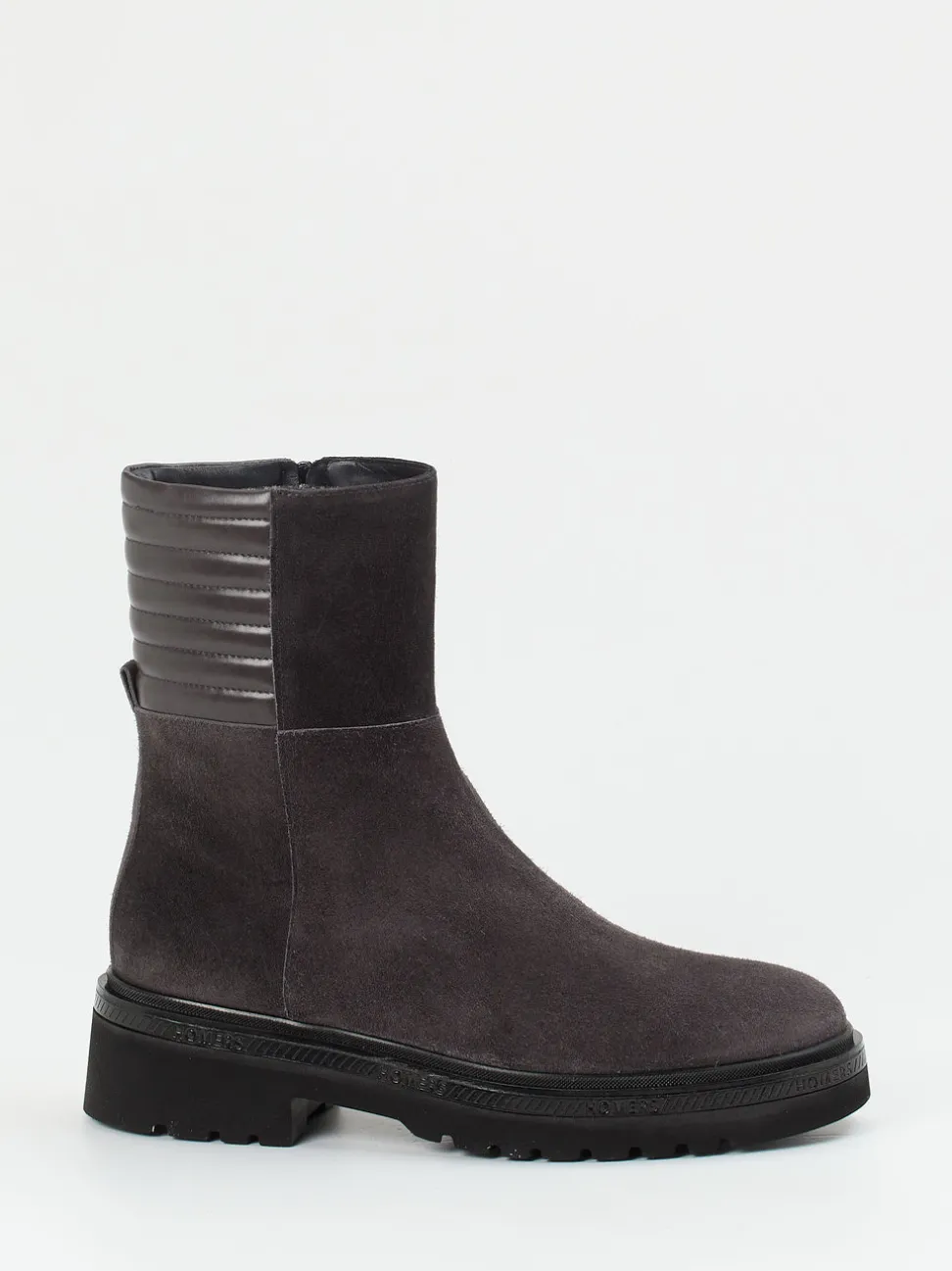 Homers – Ankle Boots aus Veloursleder Anthrazit