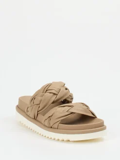 Homers – Sandalen aus Lammleder in Sandbeige