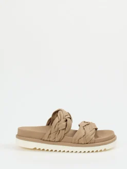 Homers – Sandalen aus Lammleder in Sandbeige