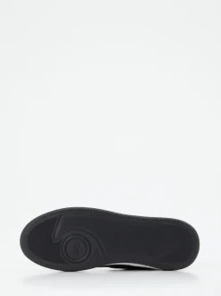 HUB – Mid-Top Sneaker aus Fettleder schwarz