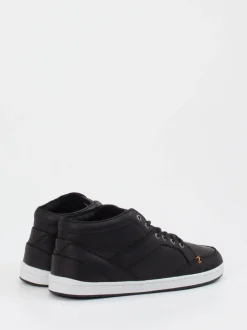 HUB – Mid-Top Sneaker aus Kalbleder Schwarz