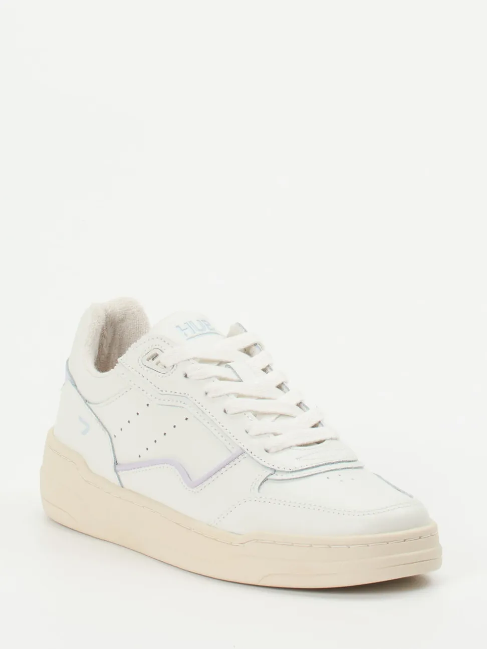 HUB – Sneaker aus Glattleder in Offwhite