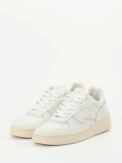 HUB – Sneaker aus Glattleder in Offwhite