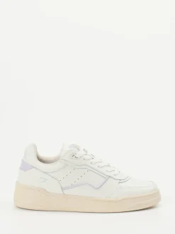 HUB – Sneaker aus Glattleder in Offwhite