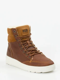 HUB – Winter-Boots aus Fettleder braun