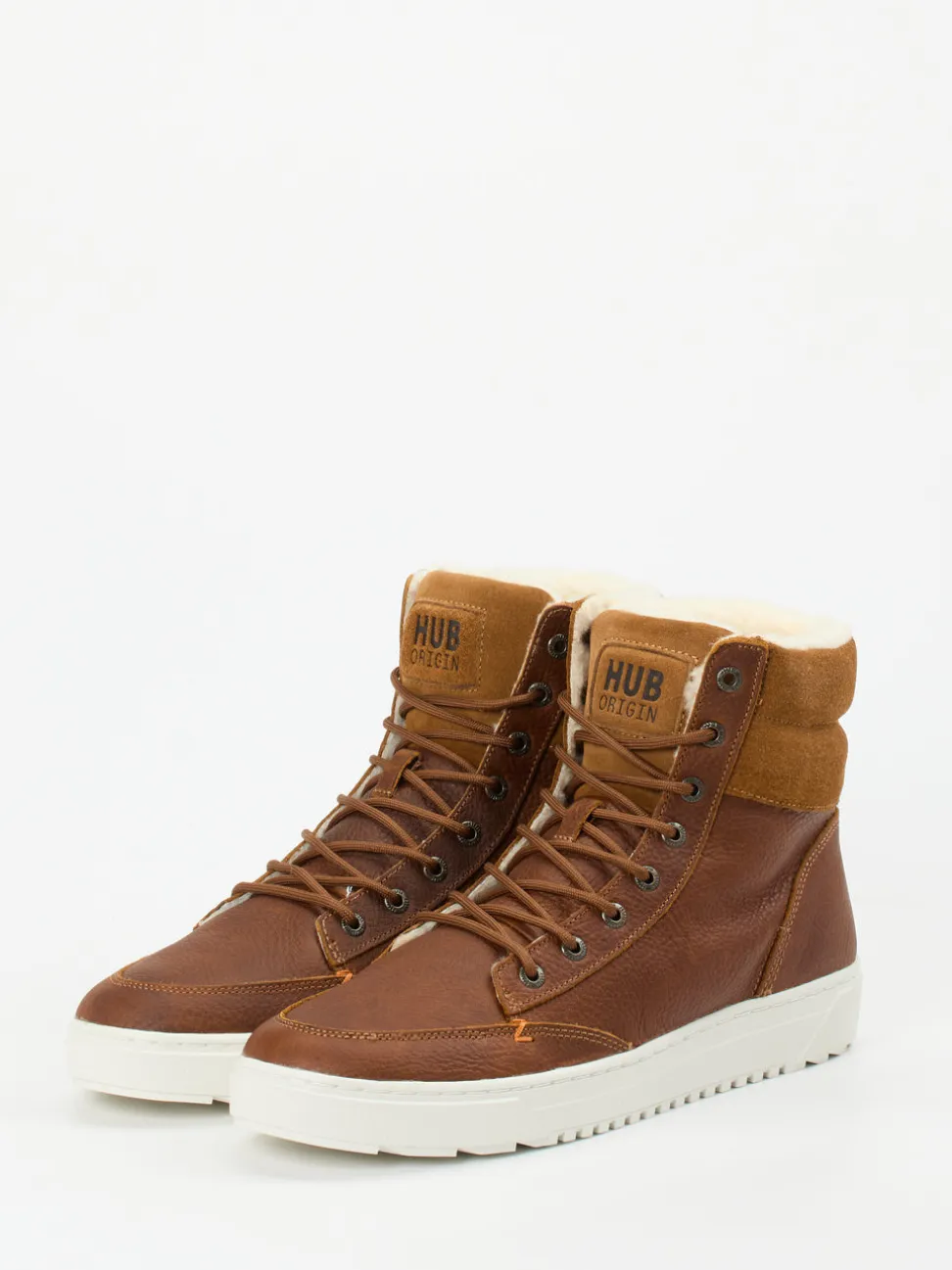 HUB – Winter-Boots aus Fettleder braun