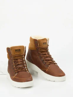 HUB – Winter-Boots aus Fettleder braun