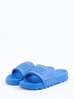Hunter – Badepantolette aus Synthetik in Blau