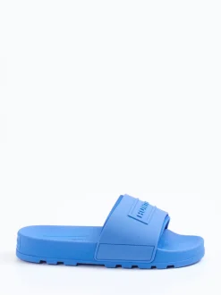 Hunter – Badepantolette aus Synthetik in Blau