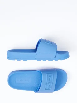 Hunter – Badepantolette aus Synthetik in Blau