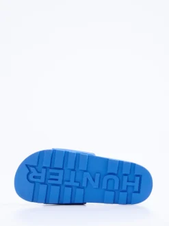 Hunter – Badepantolette aus Synthetik in Blau
