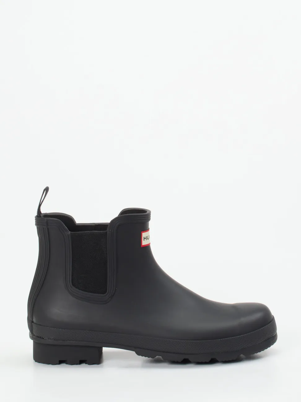 Hunter – Chelsea-Gummistiefel aus Synthetik schwarz