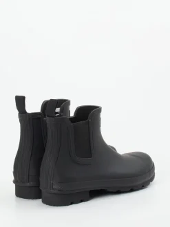 Hunter – Chelsea-Gummistiefel aus Synthetik schwarz
