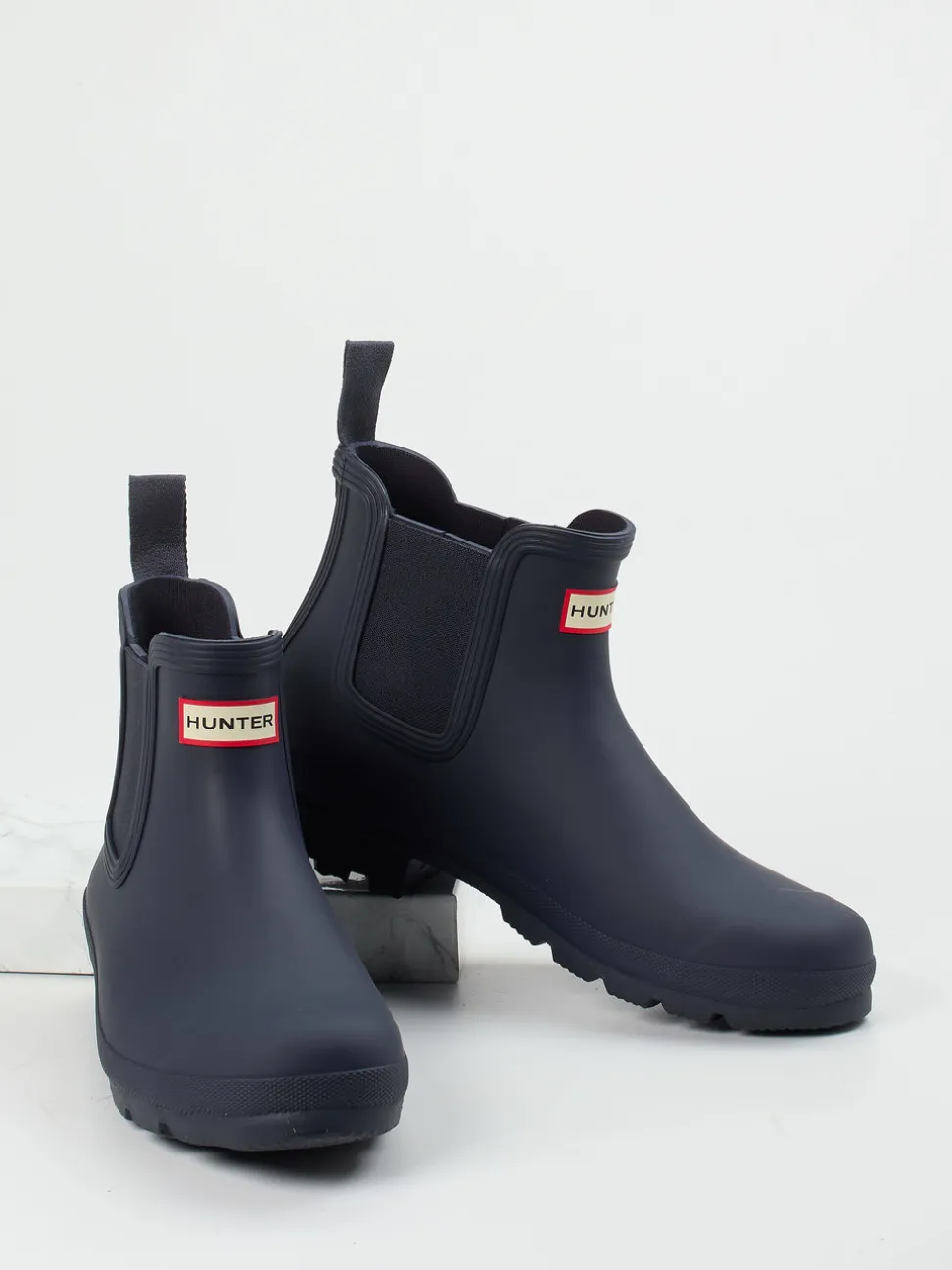 Hunter – Gummiboots aus Synthetik Dunkelblau