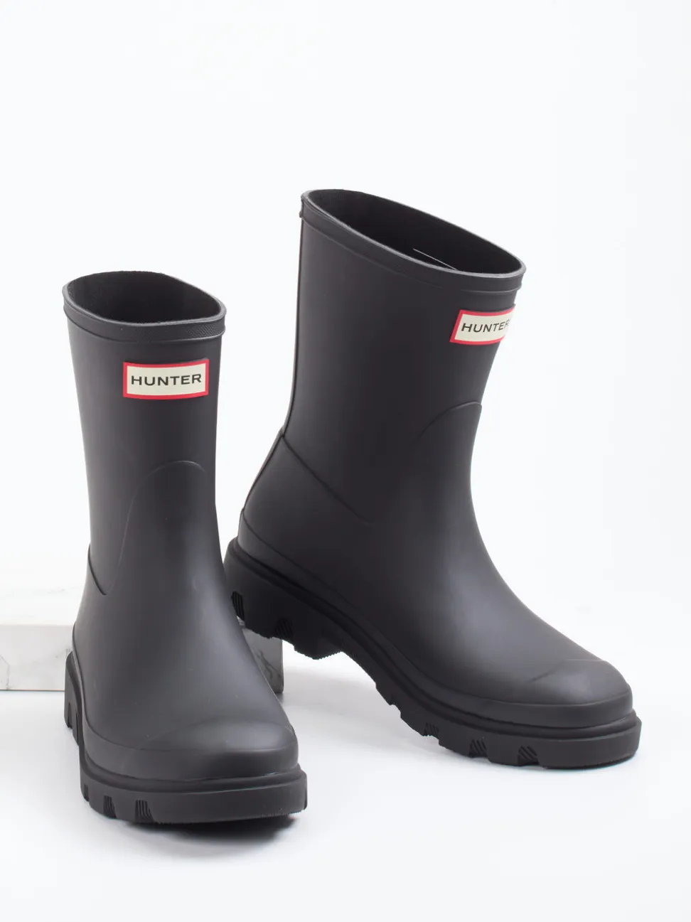 Hunter – Gummistiefel aus Synthetik in Schwarz