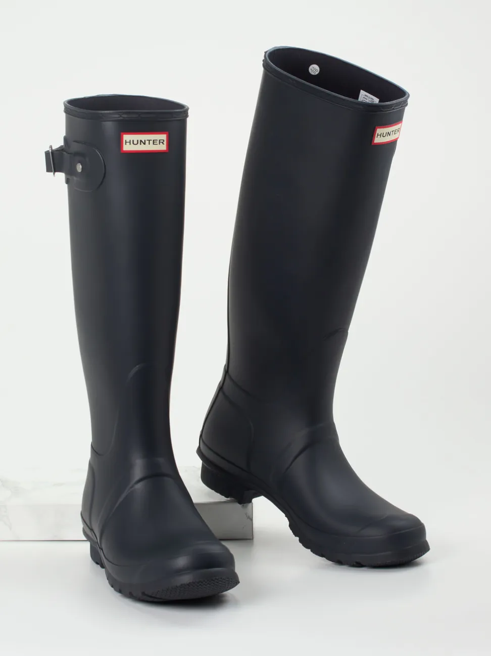Hunter – Gummistiefel aus Gummi in Navyblau