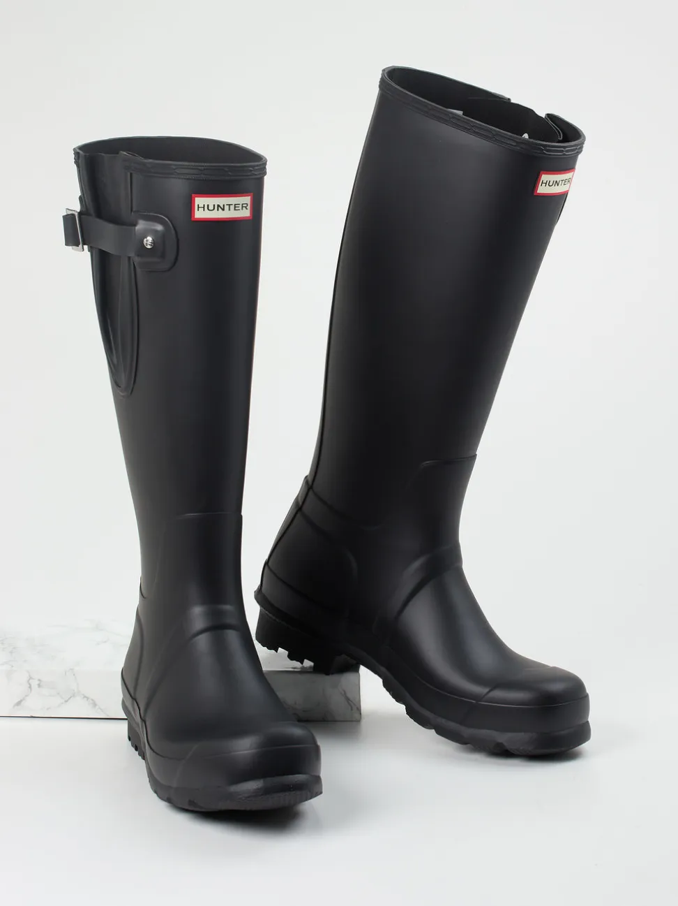 Hunter – Gummistiefel aus Synthetik in Schwarz