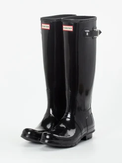 Hunter – Gummistiefel aus Synthetik in Schwarz