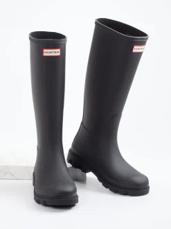 Hunter – Gummistiefel aus Gummi in Schwarz