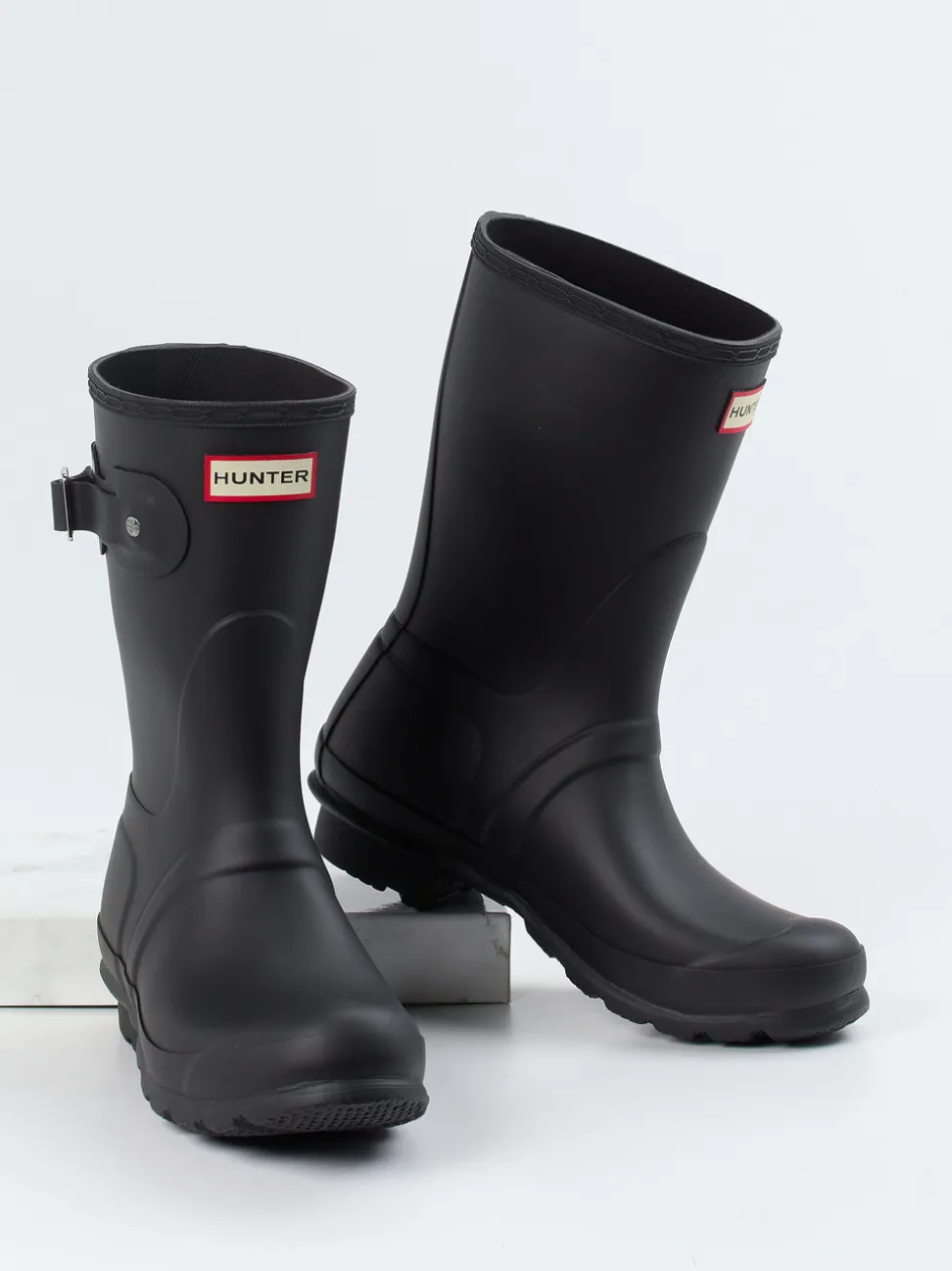 Hunter – Gummistiefel aus Synthetik in Schwarz