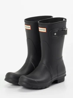 Hunter – Gummistiefel aus Synthetik in Schwarz