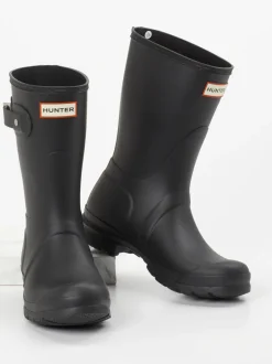 Hunter – Gummistiefel aus Synthetik in Schwarz