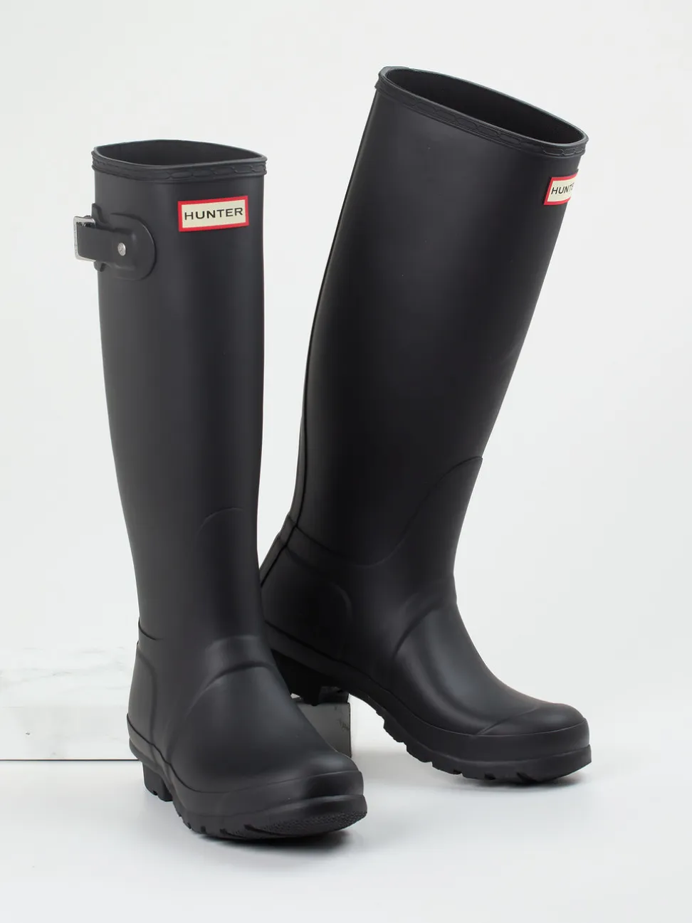 Hunter – Gummistiefel aus Synthetik in Schwarz