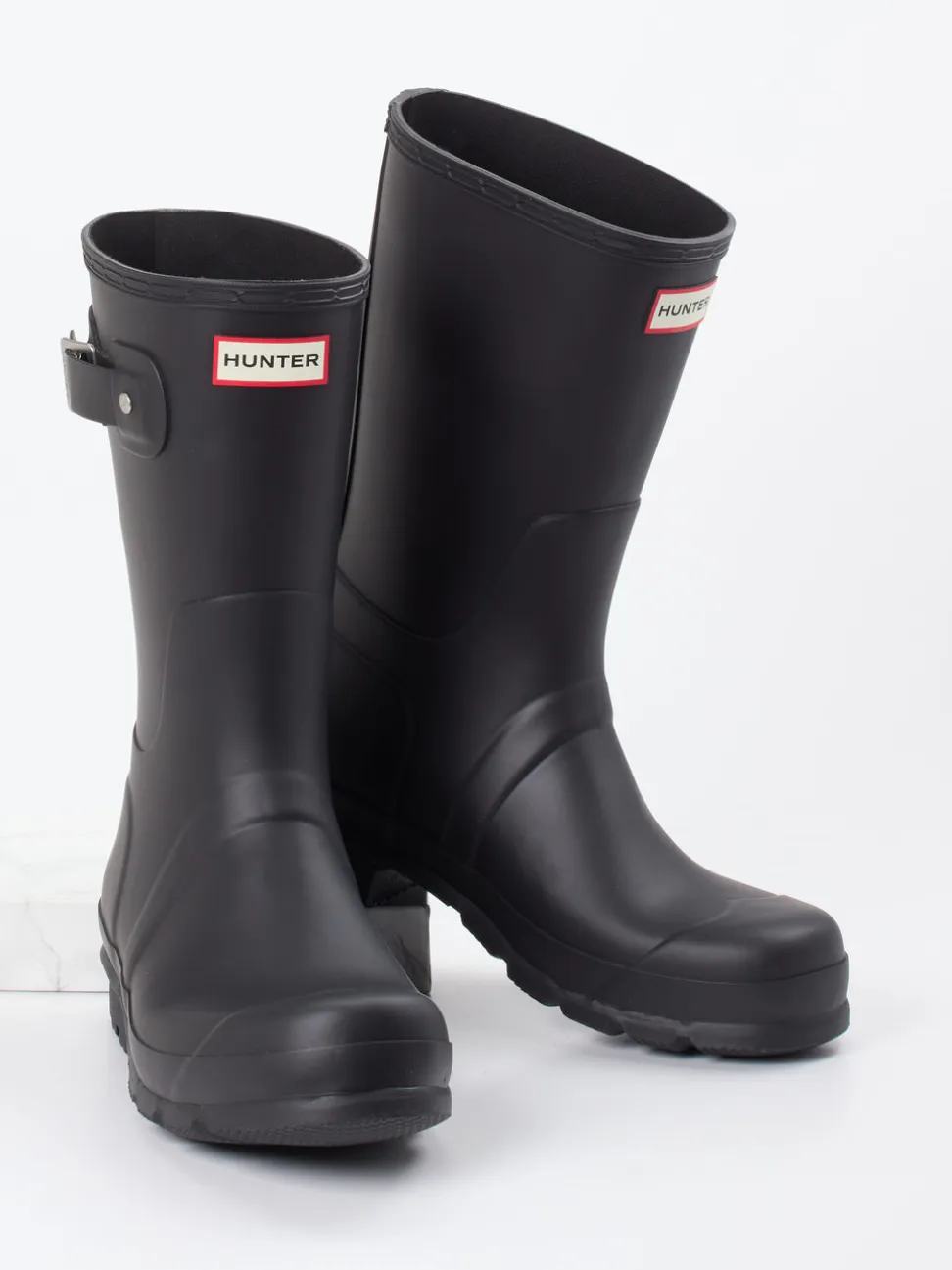Hunter – Gummistiefel aus Synthetik in Schwarz