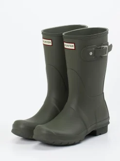 Hunter – Gummistiefel aus Synthetik in Olivgrün