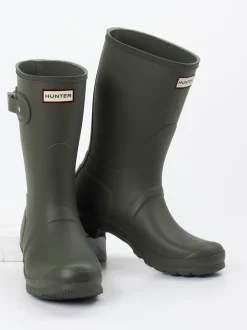 Hunter – Gummistiefel aus Synthetik in Olivgrün