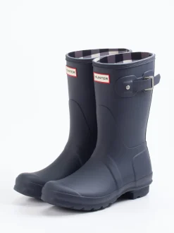 Hunter – Gummistiefel aus Synthetik in Dunkelblau