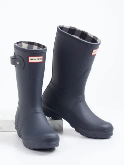 Hunter – Gummistiefel aus Synthetik in Dunkelblau
