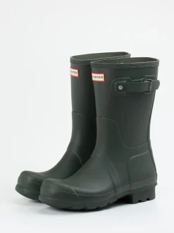 Hunter – Gummistiefel aus Synthetik in Dunkeloliv