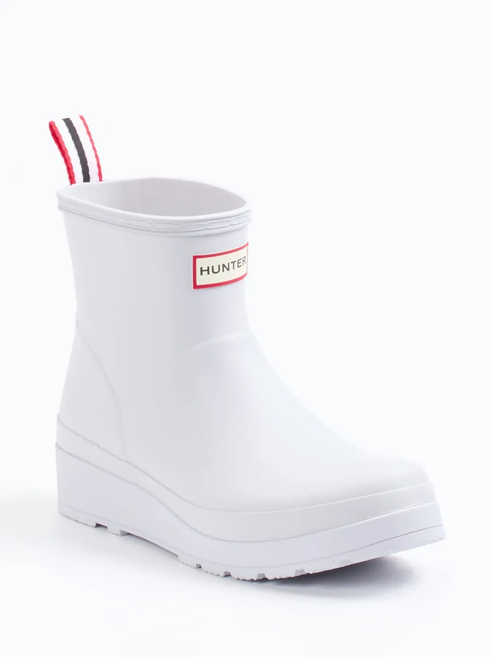 Hunter – Kurzschaft-Gummistiefel aus Synthetik Weiß