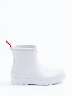 Hunter – Kurzschaft-Gummistiefel aus Synthetik Weiß
