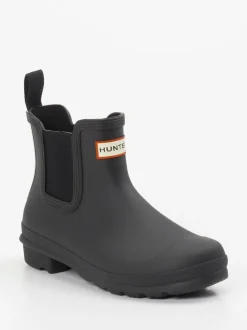 Hunter – Regen-Boots aus Gummi in Schwarz