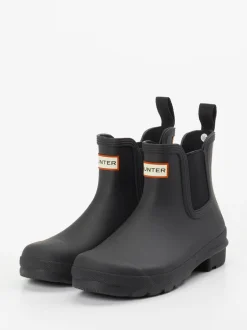 Hunter – Regen-Boots aus Gummi in Schwarz