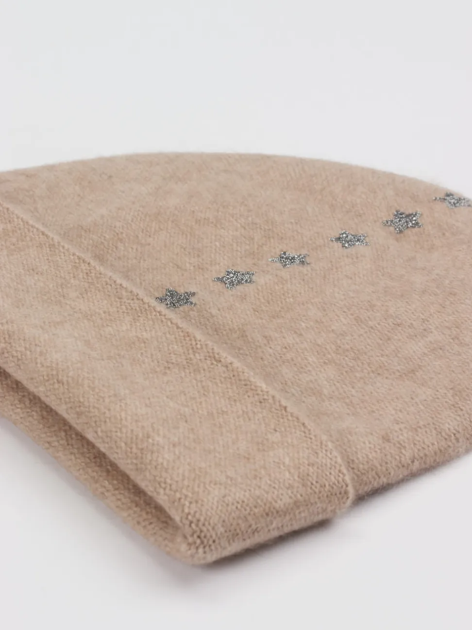 HURRAY – Beanie aus Kaschmir mit Glitzersternen