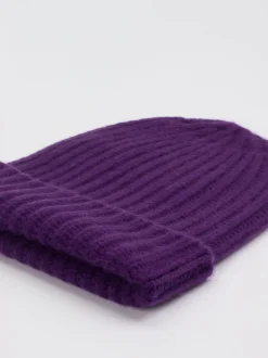 Hurray – Beanie aus Kaschmir violett