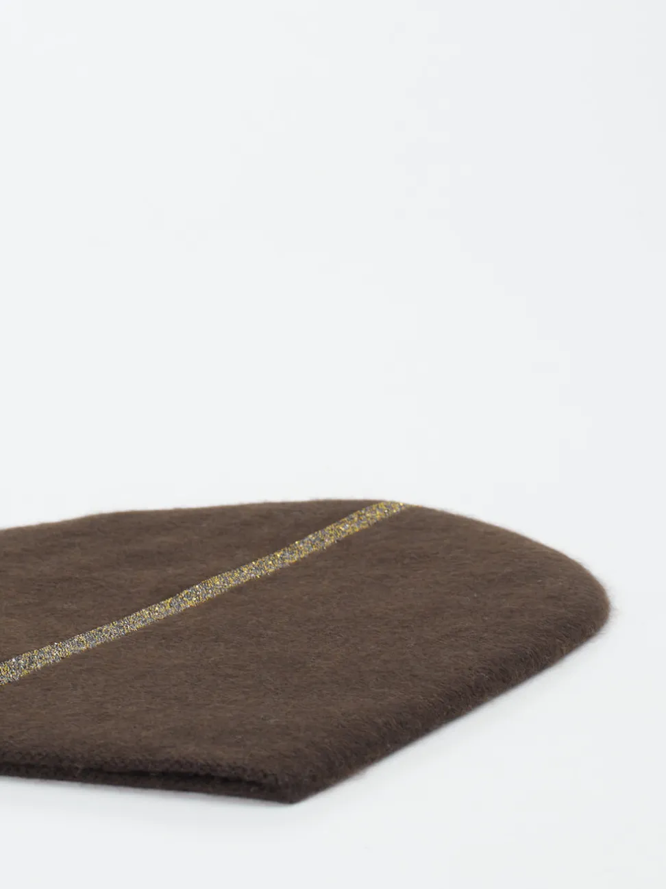 HURRAY – Beanie aus Kaschmir mit Glitzerstreifen