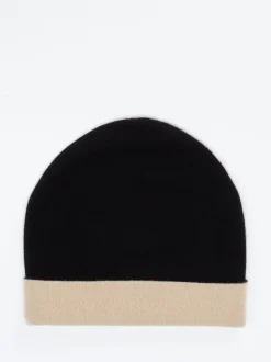 HURRAY – Beanie aus Kaschmir im Color-Blocking-Stil