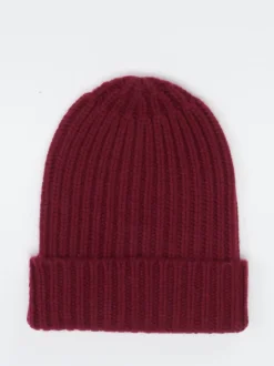 HURRAY – Beanie aus Kaschmir in Bordeauxrot