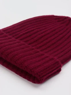 HURRAY – Beanie aus Kaschmir in Bordeauxrot