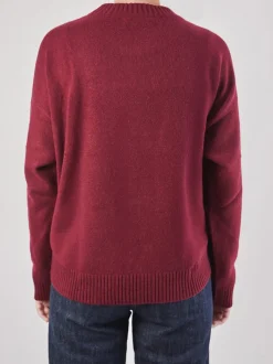 HURRAY – Feinstrickpullover aus Kaschmir in Bordeaux