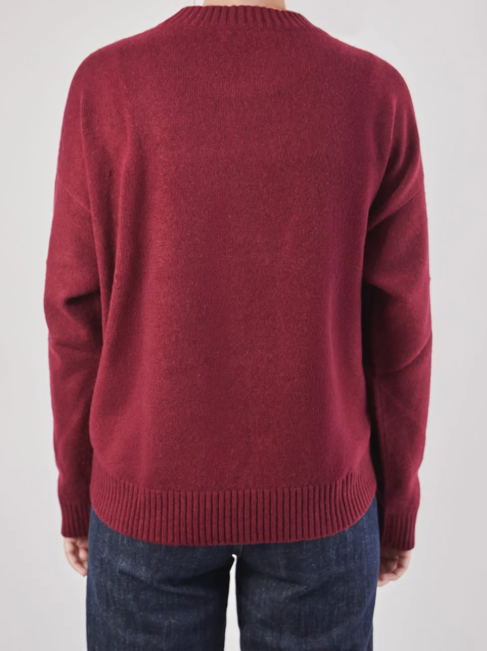 HURRAY – Feinstrickpullover aus Kaschmir in Bordeaux