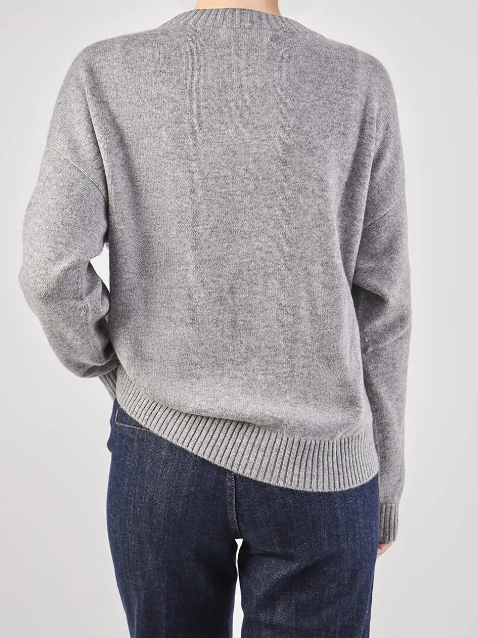 HURRAY – Feinstrickpullover aus Kaschmir Hellgrau