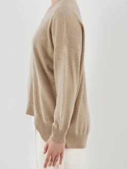 HURRAY – Feinstrickpullover aus Wolle braun
