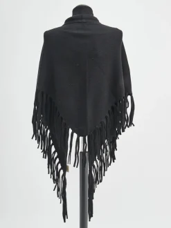 HURRAY – Poncho aus Kaschmir mit Fransen