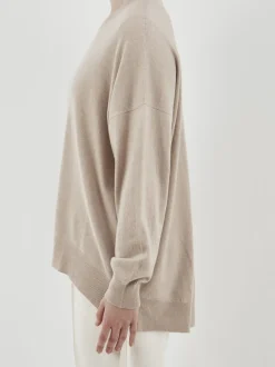 HURRAY – Pullover aus Feinstrick in Beigegrau